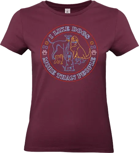 I like dogs more than people - Standard T-Shirt (Women)