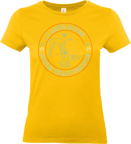 I like dogs more than people - Standard T-Shirt (Women)