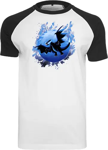 Mega Dragon X - Pocket, Dragon, Mega - Raglan T-Shirt