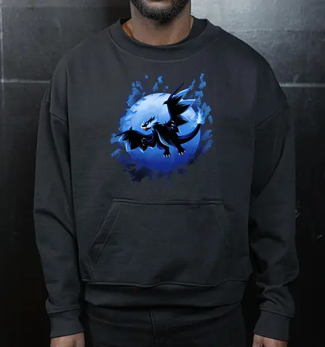 Mega Dragon X - Pocket, Dragon, Mega - Cropped Sweatshirt