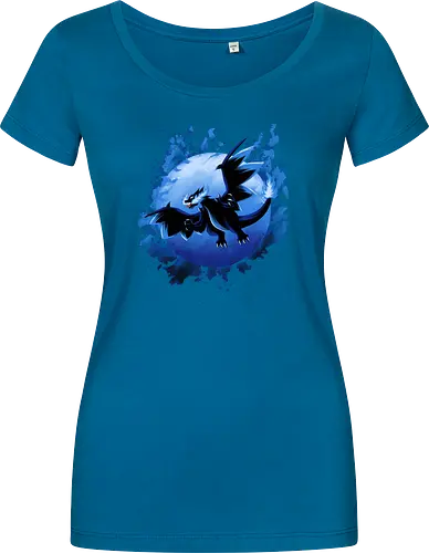 Mega Dragon X - Pocket, Dragon, Mega - Women T-Shirt