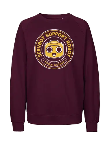Servbot Vintage Crest - Gaming, dead rising, frank west, tron bonne, zombrex, servbot, video game, gaming, gamer, survival horror, willamette parkview mall, Horror, biohazard, megaman, arcade - Fairtrade Sweatshirt