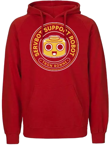 Servbot Vintage Crest - Gaming, dead rising, frank west, tron bonne, zombrex, servbot, video game, gaming, gamer, survival horror, willamette parkview mall, Horror, biohazard, megaman, arcade - Fairtrade Hoodie