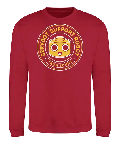 Servbot Vintage Crest - Gaming, dead rising, frank west, tron bonne, zombrex, servbot, video game, gaming, gamer, survival horror, willamette parkview mall, Horror, biohazard, megaman, arcade - Sweatshirt
