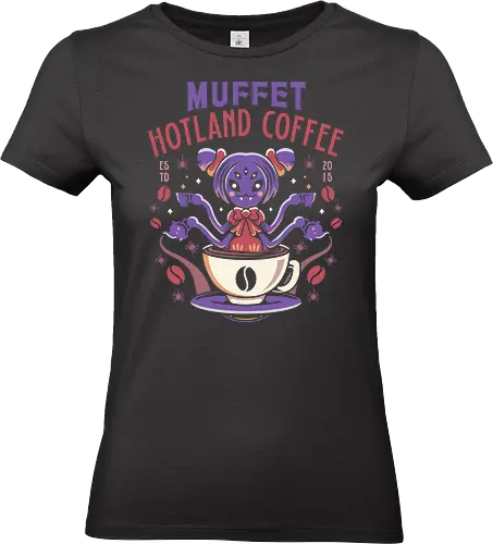 Muffet Hotland Coffee - Tale, deltarune, muffet, sans, spider cider, indie game, video game, gaming, rpg, flowey, mettaton, gamer, papyrus, toriel, asgore - Standard T-Shirt (Women)