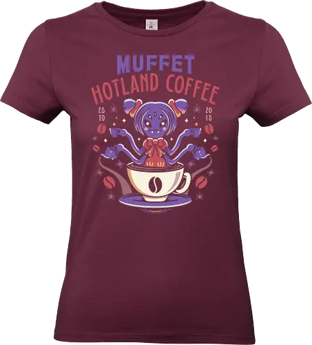 Muffet Hotland Coffee - Tale, deltarune, muffet, sans, spider cider, indie game, video game, gaming, rpg, flowey, mettaton, gamer, papyrus, toriel, asgore - Standard T-Shirt (Women)
