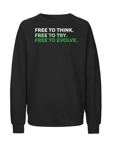 evolve motivation  - self care, end the stigma, anxiety awareness, healing journey, positive mindset, you are not alone, mental wellness, self love, mental health, parody, fun, justice, font, lettering, typography, it's okay to not be okay, anxiety, comedy - Fairtrade Sweatshirt