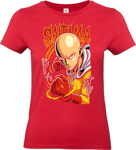 Serious Punch Man - One-Punch Man, Serious Punch, Caped Baldy, anime, manga, hero, fan art, t-shirt design, art print, cool anime art, geek art, stylish, overpowered, Shonen, action graphic - Standard T-Shirt (Women)