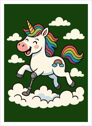 Einhorn mit Prothese