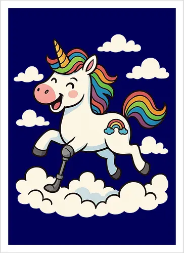 Einhorn mit Prothese