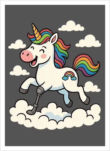 Einhorn mit Prothese