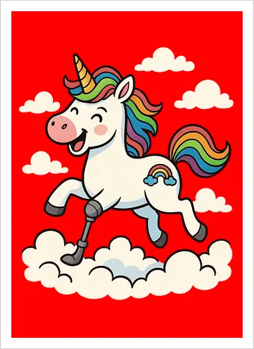 Einhorn mit Prothese