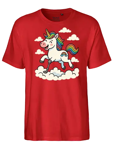 Einhorn mit Prothese - Fairtrade T-Shirt