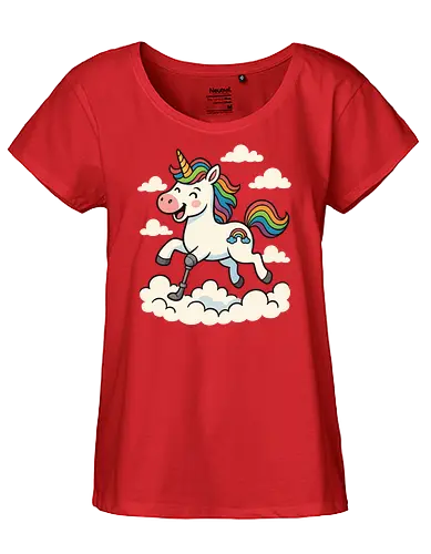 Einhorn mit Prothese - Fairtrade Girl Shirt