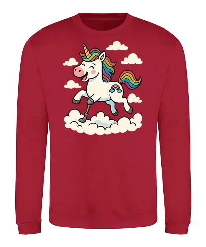 Einhorn mit Prothese - Sweatshirt