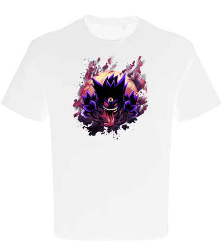 Mega Poison Ghost - Pocket, Mega Gengar, Poison, Ghost - Oversize T-Shirt