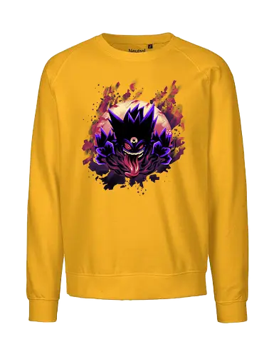 Mega Poison Ghost - Pocket, Mega Gengar, Poison, Ghost - Fairtrade Sweatshirt