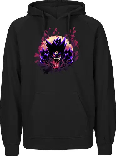 Mega Poison Ghost - Pocket, Mega Gengar, Poison, Ghost - Fairtrade Hoodie
