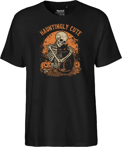 Skeleton Hugging Cat – Cute Spooky Halloween Friend | Funny Skeleton and Cat Design