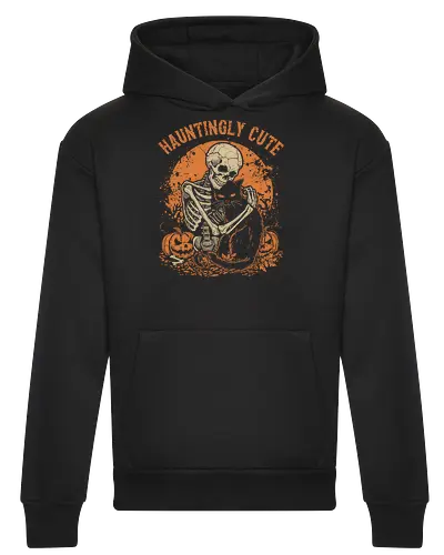 Skeleton Hugging Cat – Cute Spooky Halloween Friend | Funny Skeleton and Cat Design