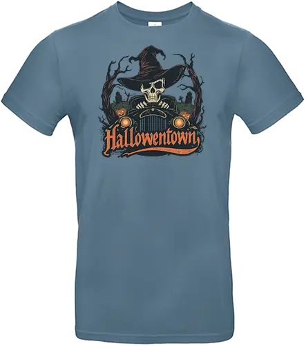 Halloweentown  – Spooky Cozy Autumn Vibes - halloweentown, halloween, spooky, magic, witch, pumpkin, ghost, cozy, autumn, fall, horror, witchy, gothic, moon, vibes - Standard T-Shirt