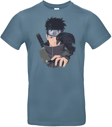Shisui Uchiha: The Flash Illusionist - Shisui Uchiha, Sharingan, Uchiha Clan, Shinobi, anime, manga, crow, genjutsu, Kotoamatsukami, fan art, t-shirt design, art print, cool anime art, geek art, Konoha, ninja - Standard T-Shirt