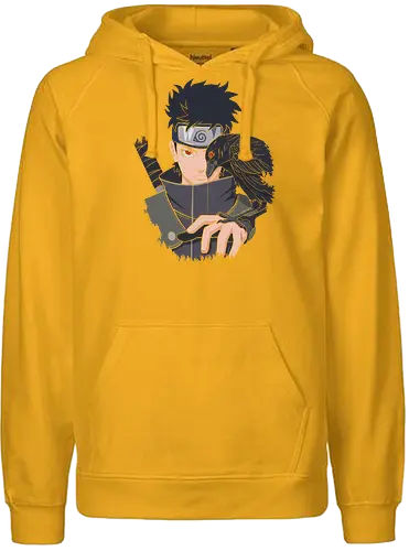 Shisui Uchiha: The Flash Illusionist - Shisui Uchiha, Sharingan, Uchiha Clan, Shinobi, anime, manga, crow, genjutsu, Kotoamatsukami, fan art, t-shirt design, art print, cool anime art, geek art, Konoha, ninja - Fairtrade Hoodie