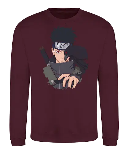 Shisui Uchiha: The Flash Illusionist - Shisui Uchiha, Sharingan, Uchiha Clan, Shinobi, anime, manga, crow, genjutsu, Kotoamatsukami, fan art, t-shirt design, art print, cool anime art, geek art, Konoha, ninja - Sweatshirt
