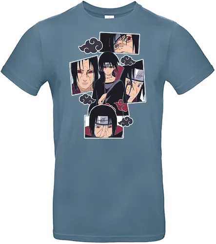  The Tragedy of Itachi Uchiha - Itachi Uchiha, Akatsuki, Sharingan, Shinobi, Uchiha Clan, tragic hero, collage art, fan art, t-shirt design, art print, cool anime art, geek art, iconic villain, emo, powerful ninja, Mangekyō - Standard T-Shirt