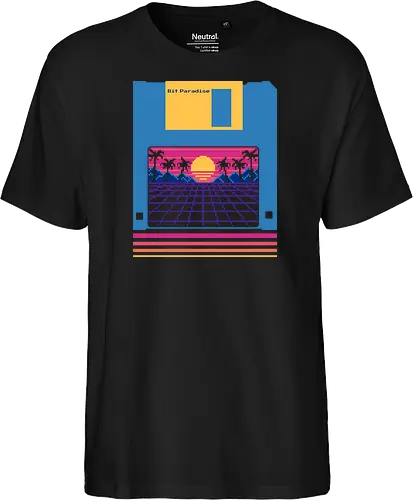 Bit Paradise Retro Sunset Floppy Disk