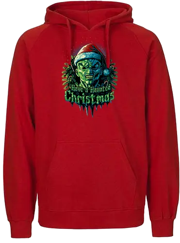 Haunted Christmas - CHRISTMAS. HAlloween, horror, funny, tv - Fairtrade Hoodie