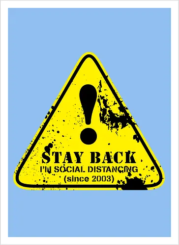 social distance sign 