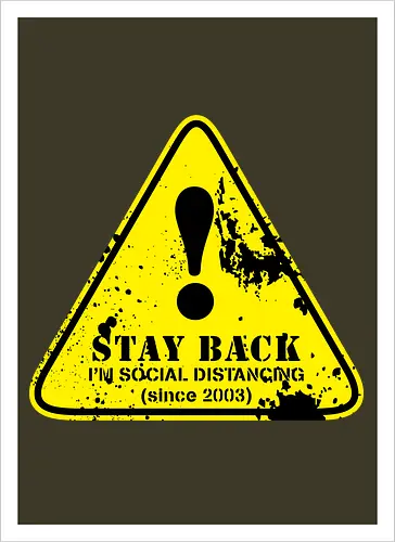 social distance sign 