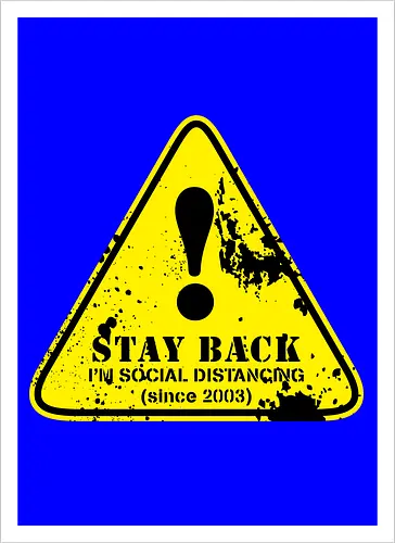 social distance sign