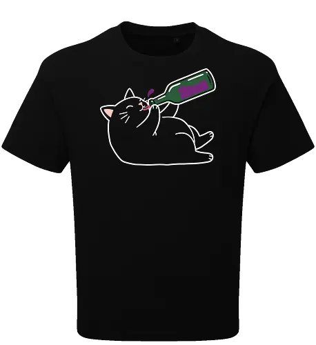 Tipsy Kitty (Wine Drinking Cat)