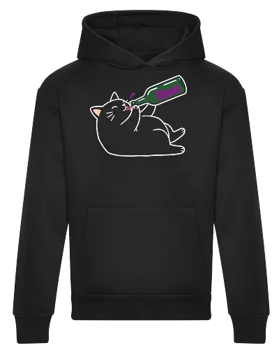 Tipsy Kitty (Wine Drinking Cat)