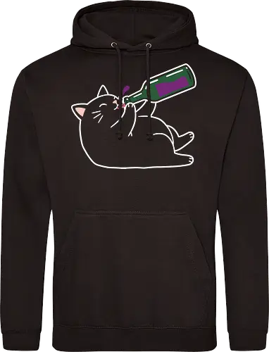 Tipsy Kitty (Wine Drinking Cat)