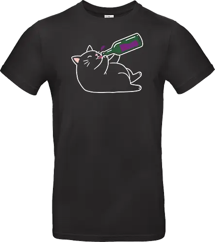 Tipsy Kitty (Wine Drinking Cat)