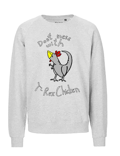 T-Rex-Chicken - Dinosaurier, T-Rex, Vögel, Hühner, Evolution - Fairtrade Sweatshirt