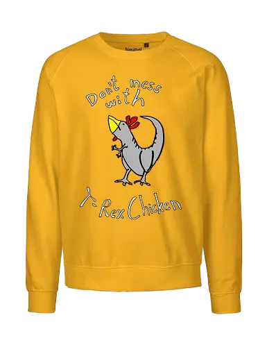 T-Rex-Chicken - Dinosaurier, T-Rex, Vögel, Hühner, Evolution - Fairtrade Sweatshirt