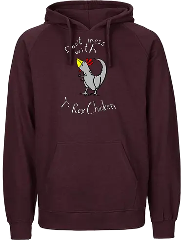 T-Rex-Chicken - Dinosaurier, T-Rex, Vögel, Hühner, Evolution - Fairtrade Hoodie