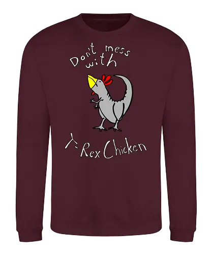 T-Rex-Chicken - Dinosaurier, T-Rex, Vögel, Hühner, Evolution - Sweatshirt