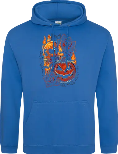 Dark Skull Pumpkin Halloween