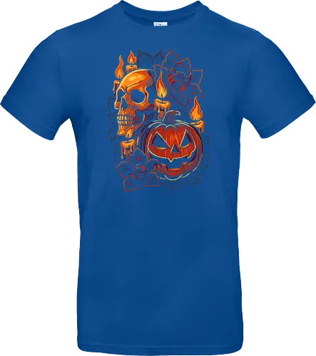 Dark Skull Pumpkin Halloween