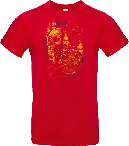 Dark Skull Pumpkin Halloween