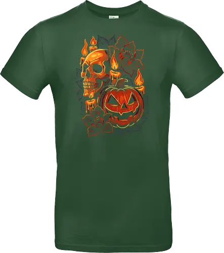 Dark Skull Pumpkin Halloween