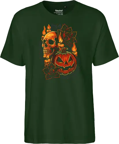 Dark Skull Pumpkin Halloween