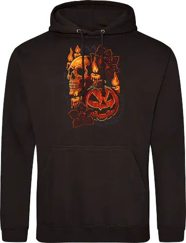 Dark Skull Pumpkin Halloween