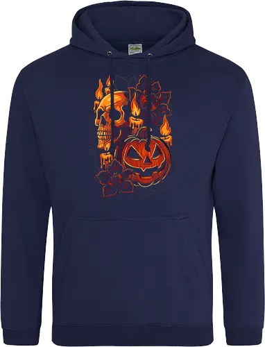 Dark Skull Pumpkin Halloween