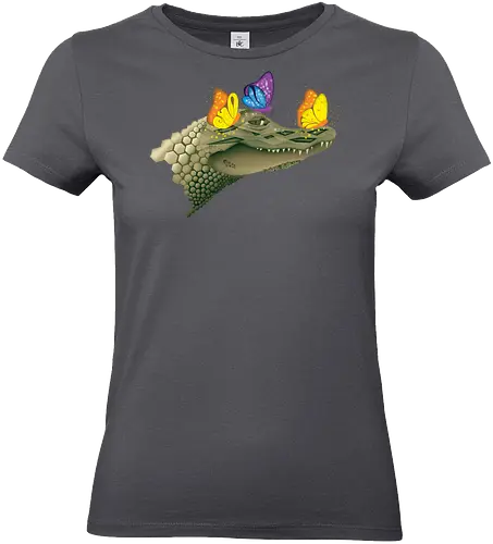 Ferocious & Fabulous - Kaiman, Krokodil, Alligator, Schmetterlinge, Wildtiere, Natur, Ferocious, Fabulous, lustig, Tiere - Standard T-Shirt (Women)